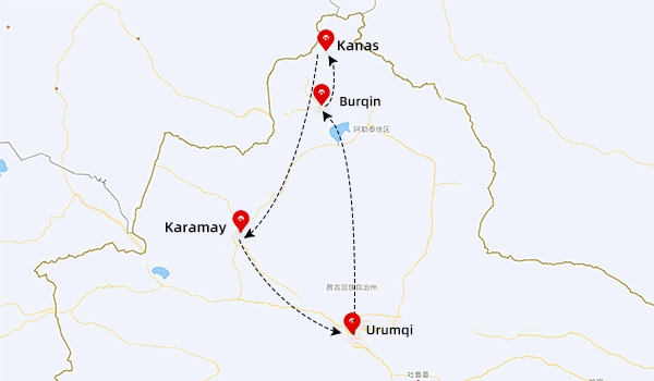 8 giorni tra i paesaggi del Nord Xinjiang e le meraviglie del Lago Kanas