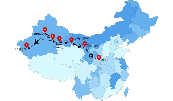 Tour di 12 giorni sulla Via della Seta in Cina