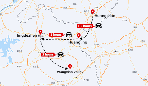 7-day Huangshan Huangling Jingdezhen and Wangxian Extention Tour
